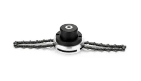 Flail-type cutting attachment for brush cutter