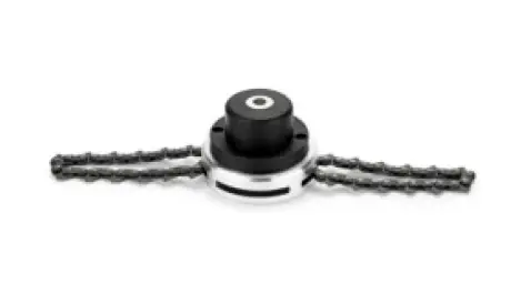 Flail-type cutting attachment for brush cutter