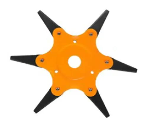 Flail-type cutting attachment for brush cutter