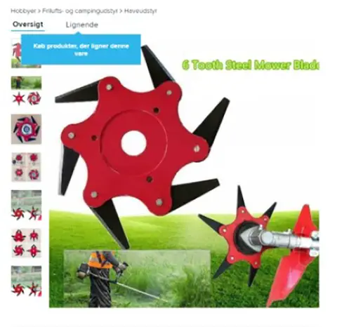 Flail-type cutting attachment for brush cutter