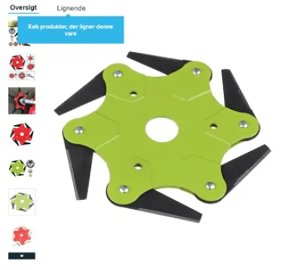 Flail-type cutting attachment for brush cutter