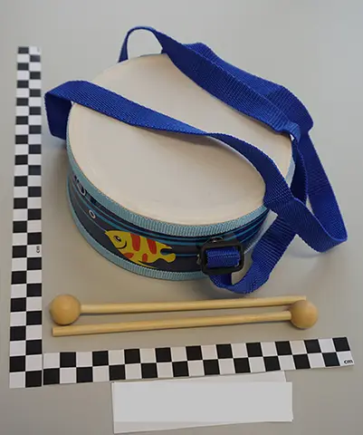 Wooden toy drum