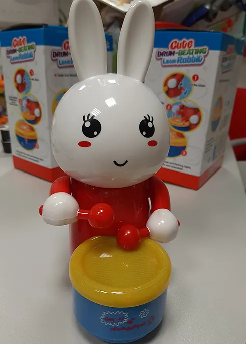 Plastic wind-up toy