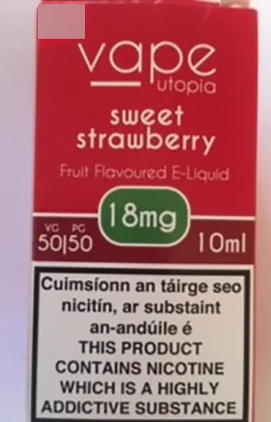Refill container containing nicotine