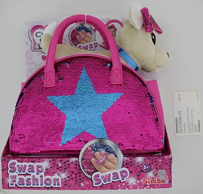 Plush toy with sequins