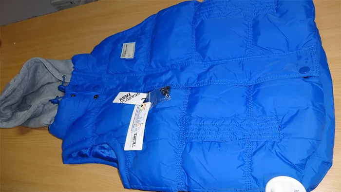 Children's vest with hood