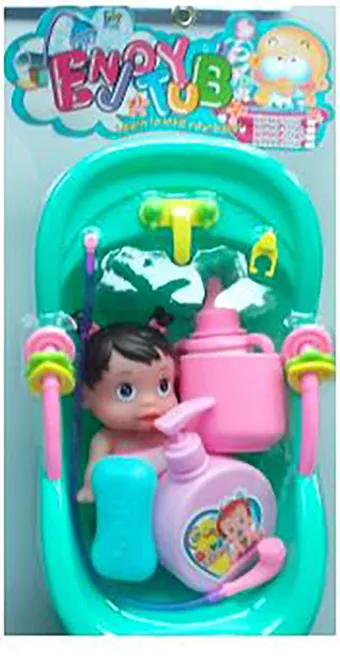 Plastic doll with accessories