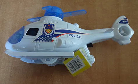 Toy-helicopter with candy