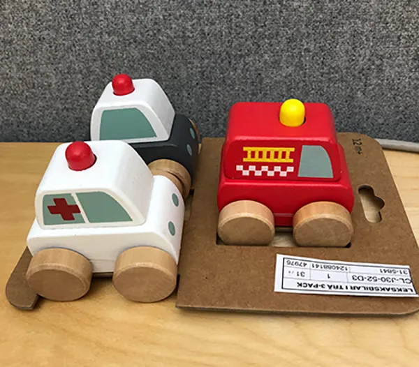 Wooden car set