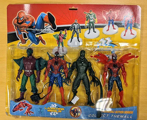 4 Marvel characters sold together