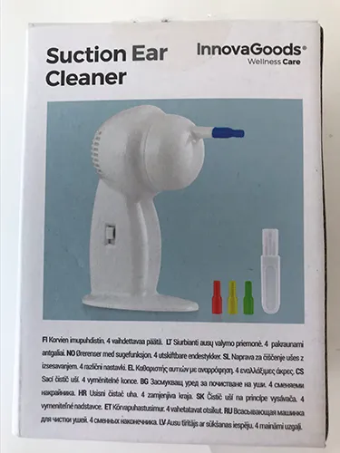 Battery-powered ear cleaner