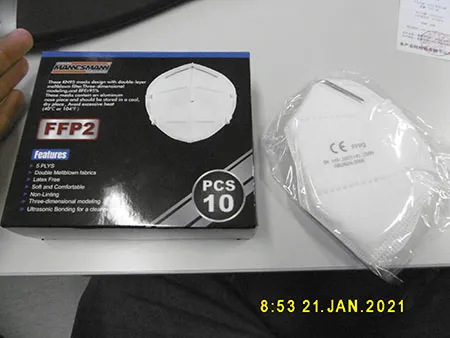 Particle filter mask