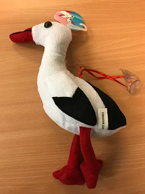 plush stork