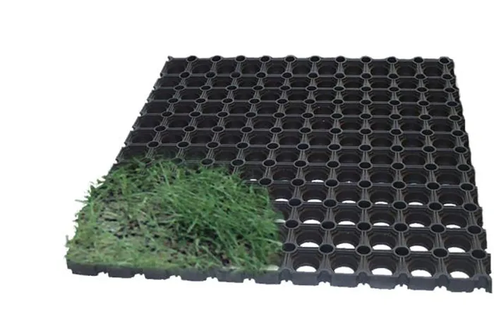 Rubber grass mat