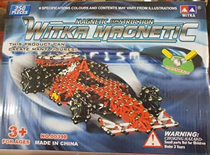 Magnetic construction toy set