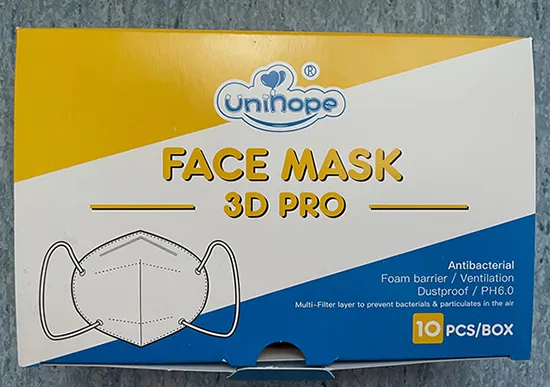 Particle filter mask