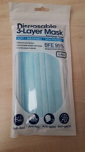 Particle filter mask