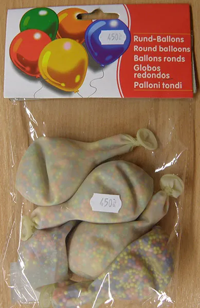 Filled-in balloons