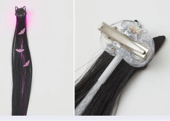 Children hair clip with LED light