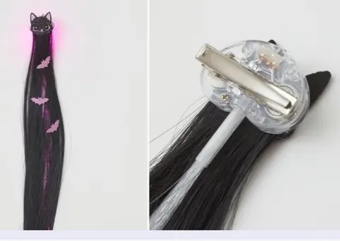 Children hair clip with LED light
