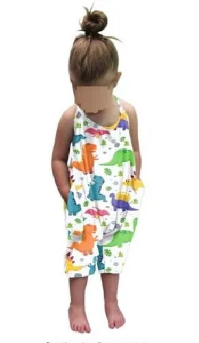 Children sleeveless jumpsuit