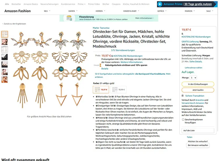 Earrings set