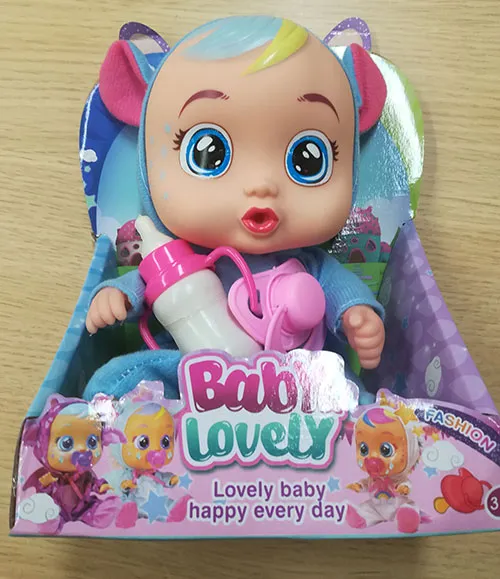 Plastic doll with accessories