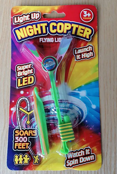 Plastic toy with LED