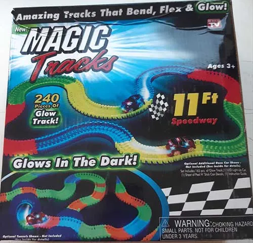 Battery operated car track