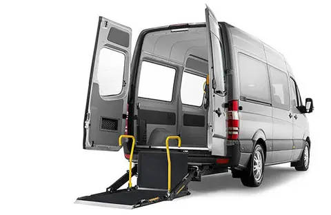 Vehicle part / cassette wheelchair lift