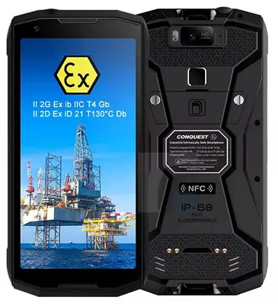 Smartphone for explosive atmospheres