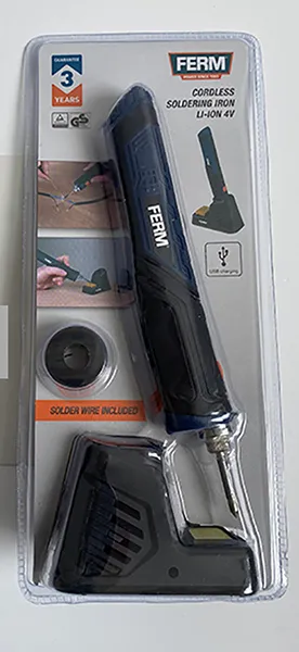 Cordless soldering iron