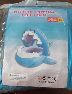 Inflatable baby swimming float