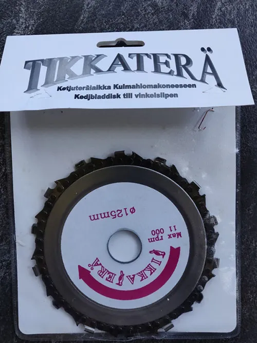Saw blade for angle grinder