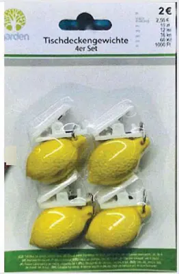 Table cloth weights