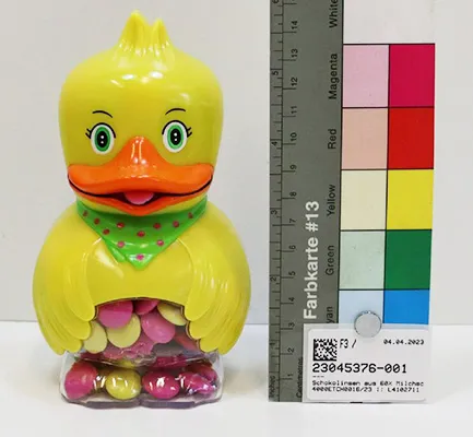 Plastic duck toy