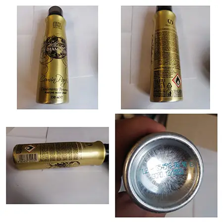Deodorant spray
