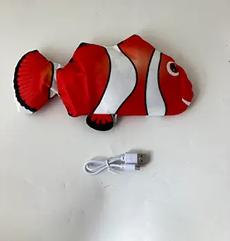 Fish-shaped pet toy
