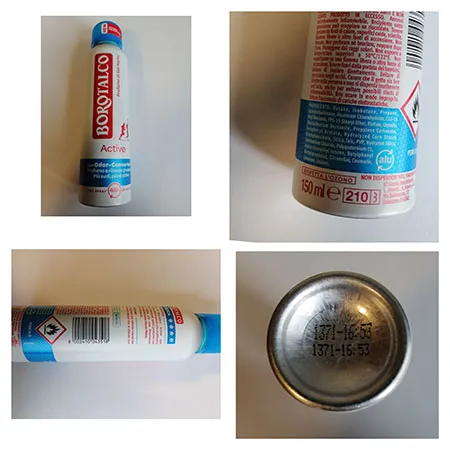 Deodorant spray