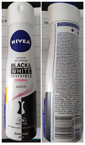 Deodorant spray