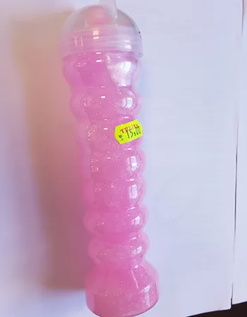 Toy slime with small balls