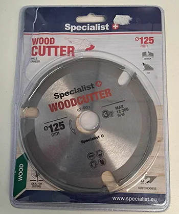 Circular saw blade for angle grinders