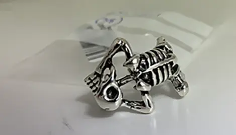 Silvery ring
