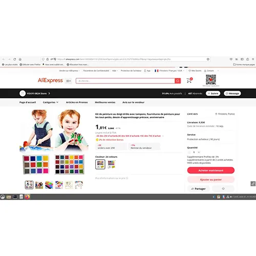 Finger painting kit
