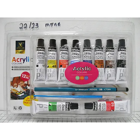 Set of acrylic paints