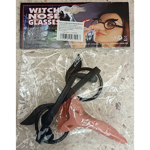 Toy glasses and nose