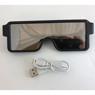 Glasses with LED light