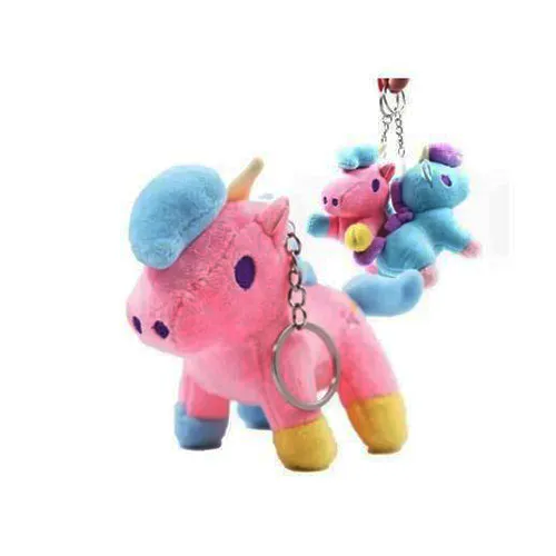 Soft toy with keyring