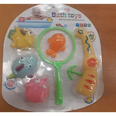 Plastic bath toy set