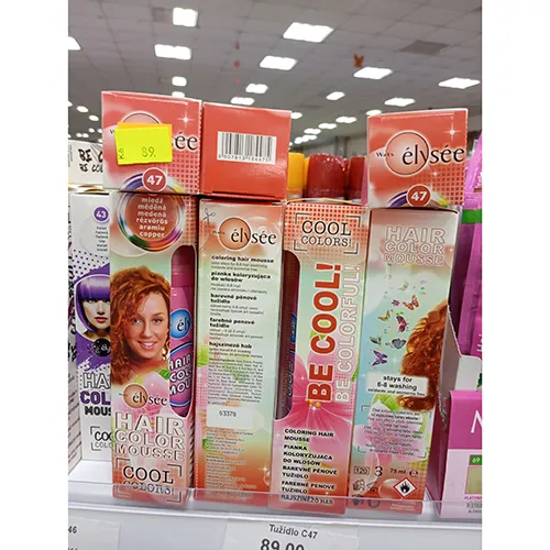 Hair colouring mousse